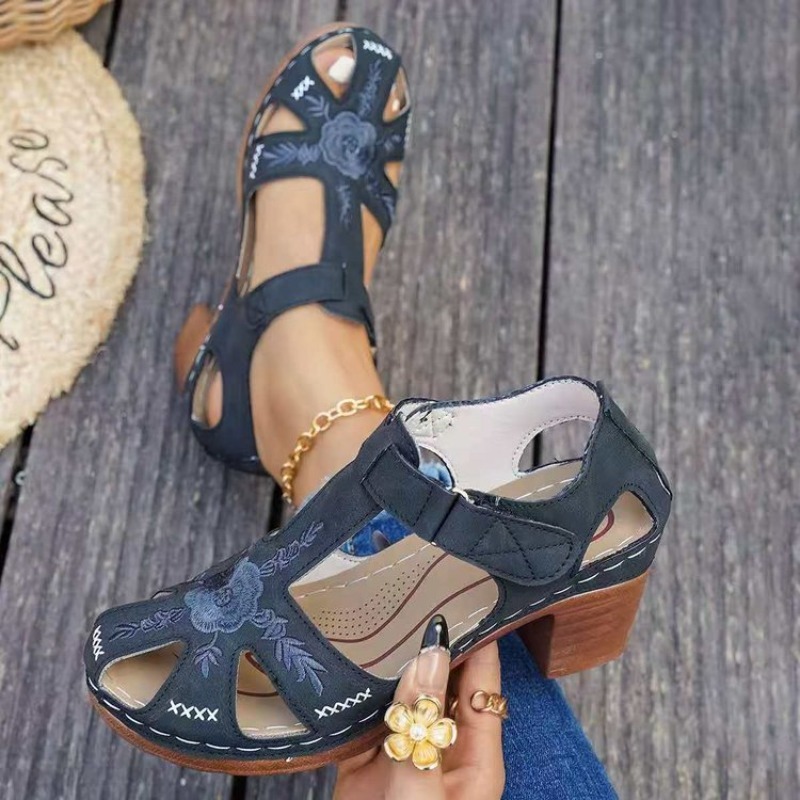 Formal Women Daily Wear Sandals - Sandali da Donna con Tacco Medio,