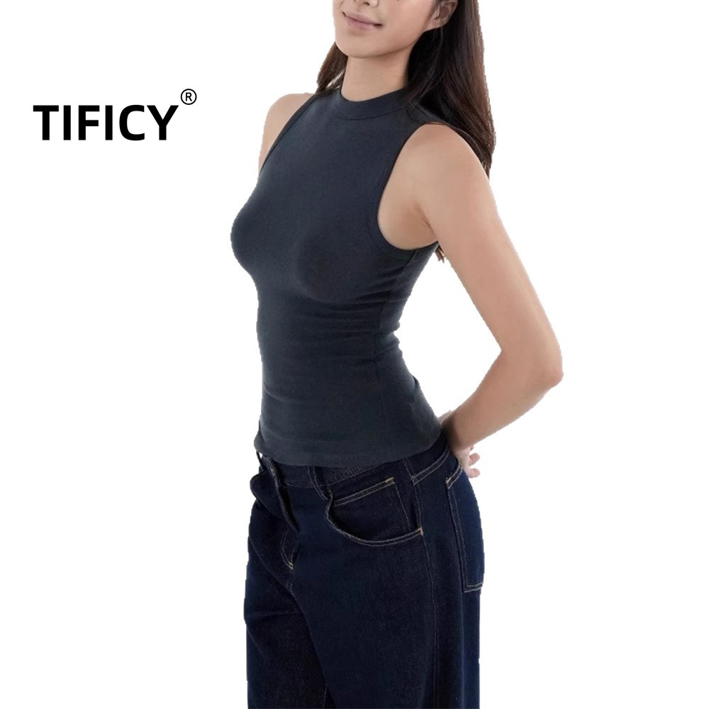 Women'S Formal Evening Wear Tops - Top sportivo retrò senza maniche con