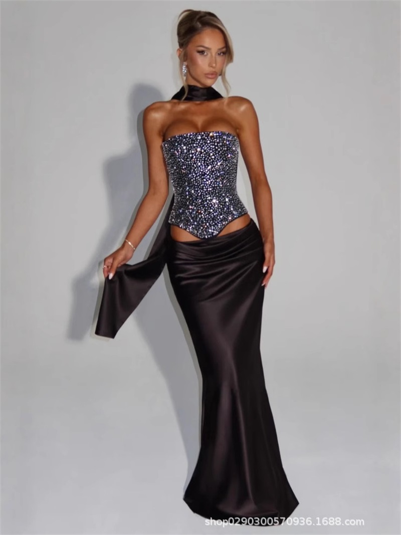 Women'S Formal Evening Wear Tops - Abito da ballo sexy da donna