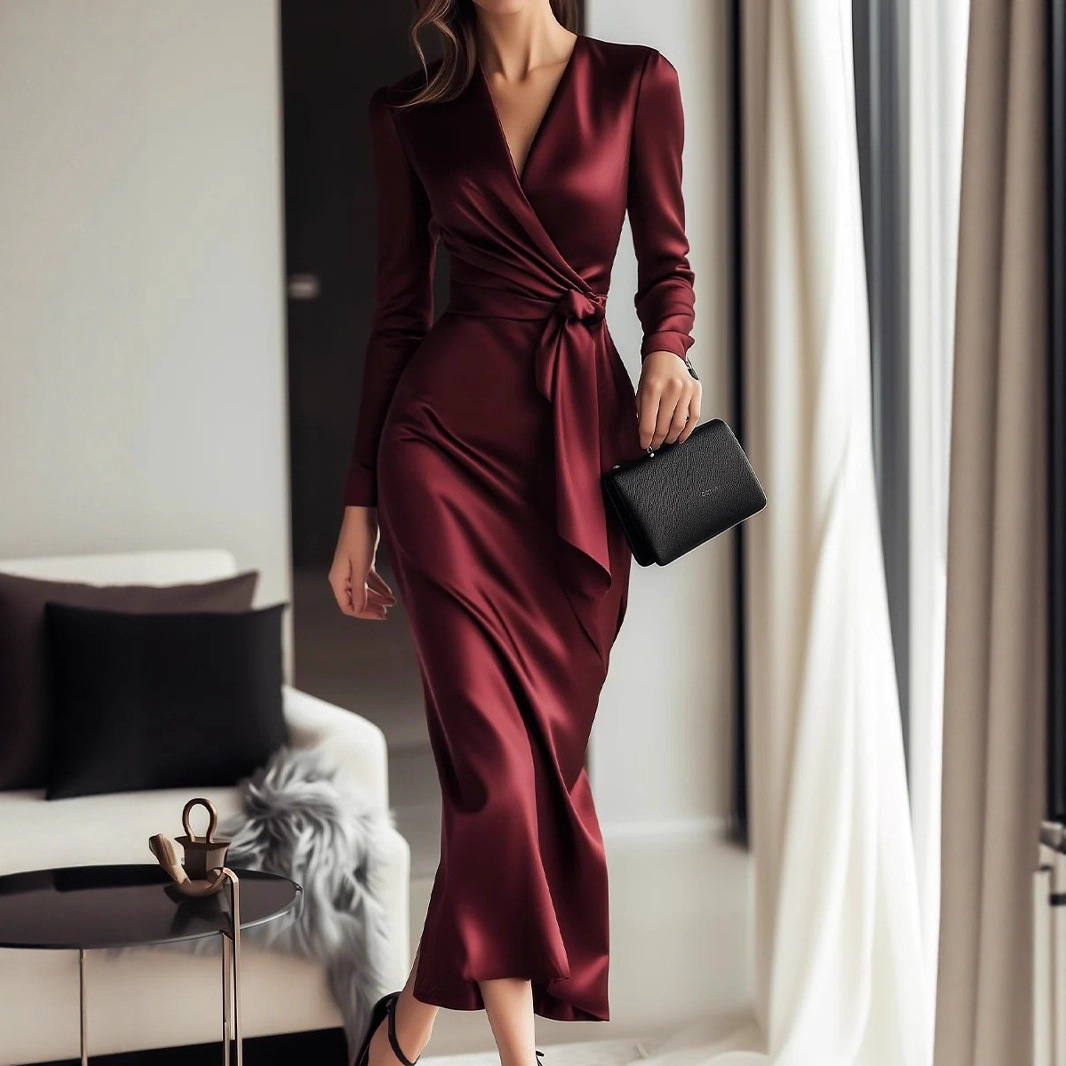 Women Formal Wear Trends - Nuovo abito autunnale a maniche lunghe