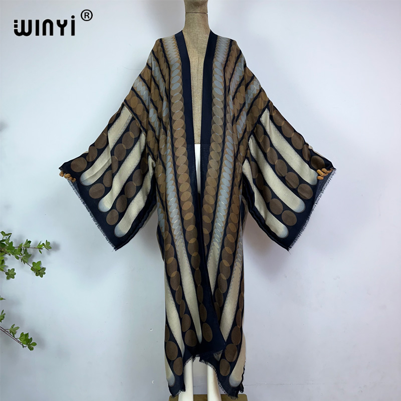 Young Women'S Formal Wear - WINYI Kimono Estivo con Stampa Geometrica,