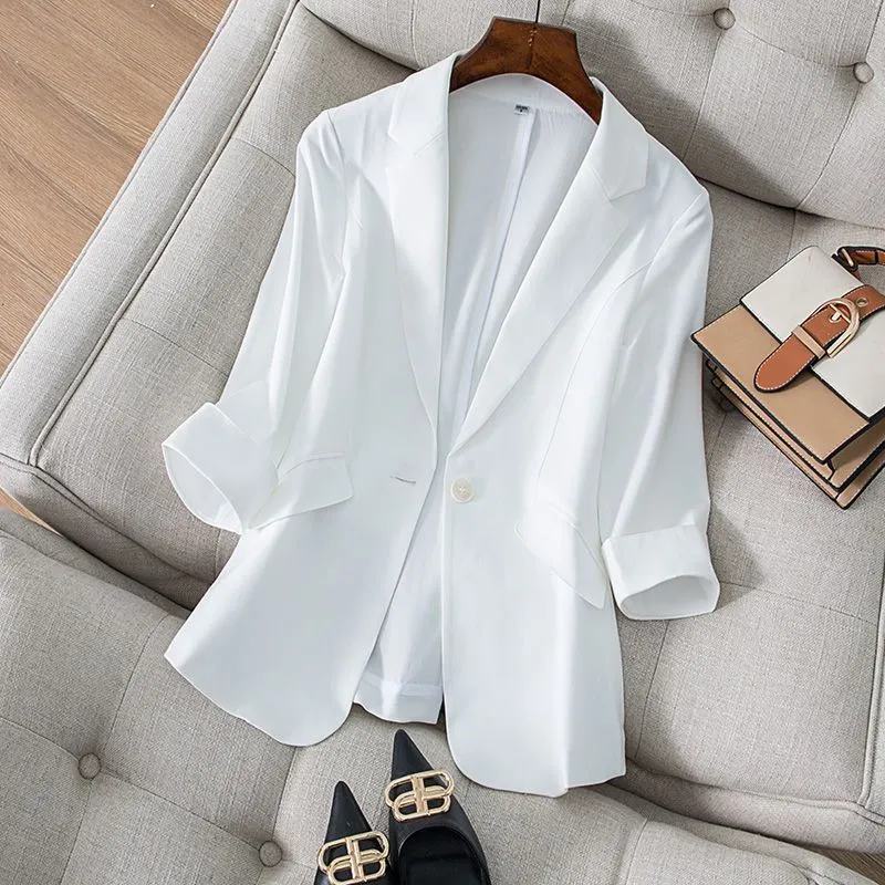 Women Formal Wear Korean - Giacca abbigliamento donna Slim Fit Diamond