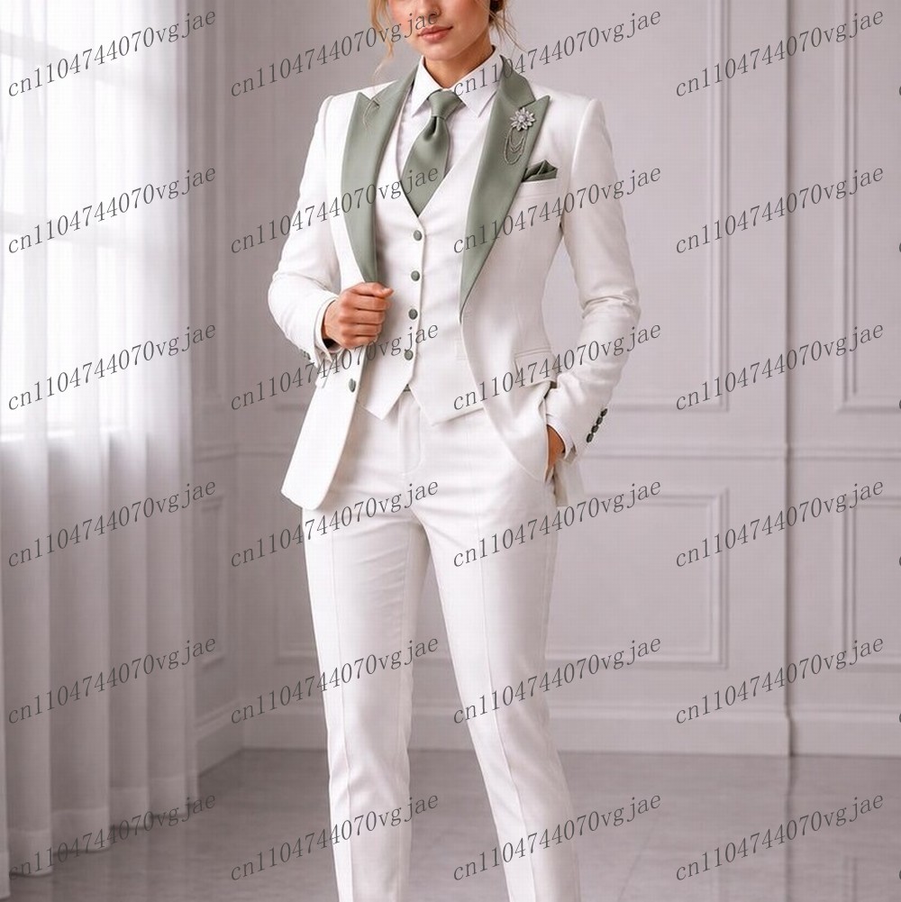 Blazer Set Women Formal - Completo Formale da Donna Verde Menta