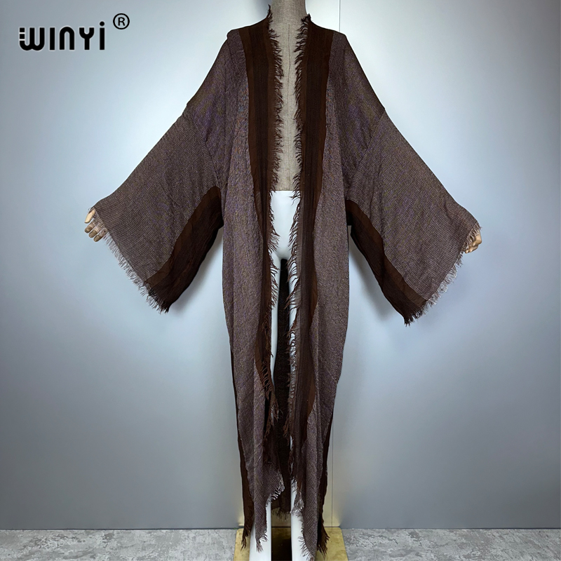 Young Women'S Formal Wear - WINYI Kimono Retrò Maxi Cardigan Copricostume