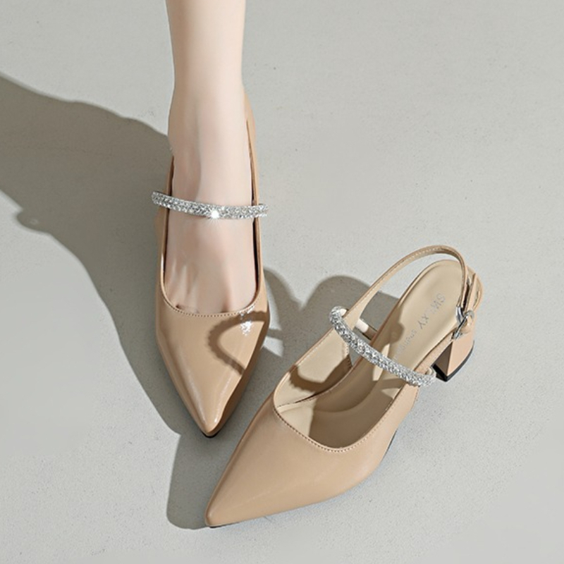 Formal Women Daily Wear Sandals - Sandali da Donna con Tacco Largo