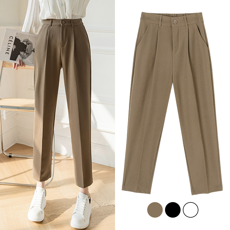Women Formal Wear Korean - Pantaloni da ufficio Chic da donna
