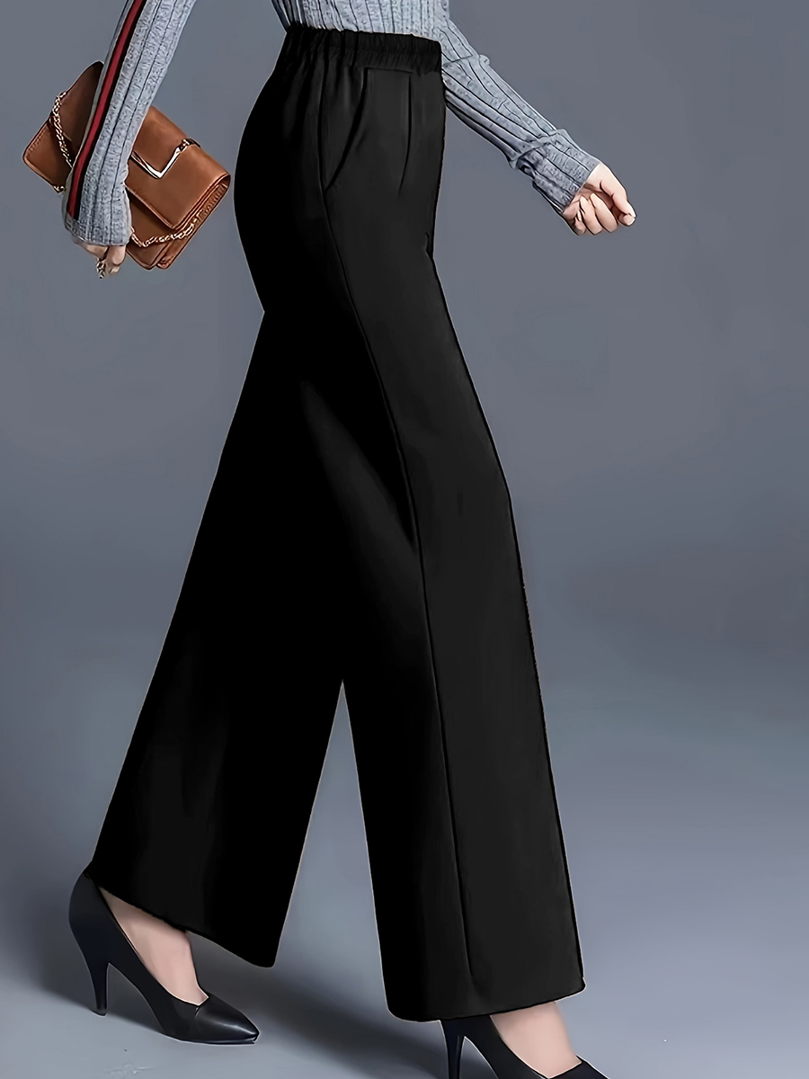 Pantaloni a Gamba Larga a Vita - Women Formal Wear For Plus Size recensione e prezzo