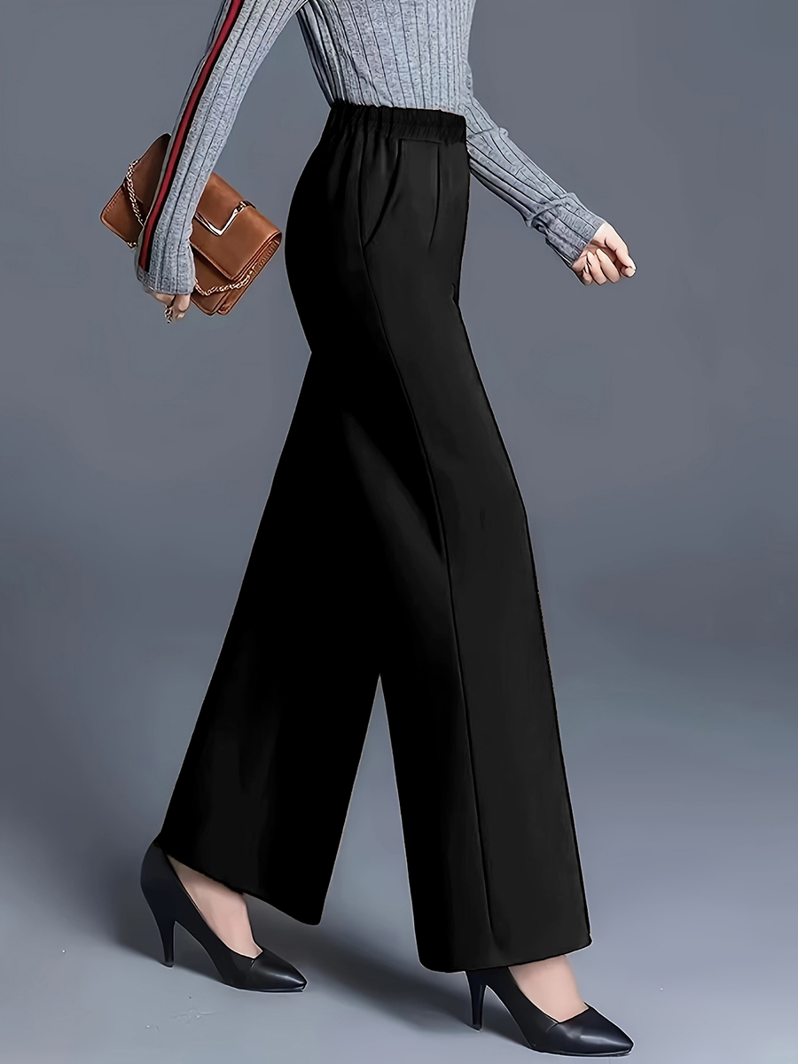 Pantaloni a Gamba Larga a Vita - Women Formal Wear For Plus Size recensione e prezzo