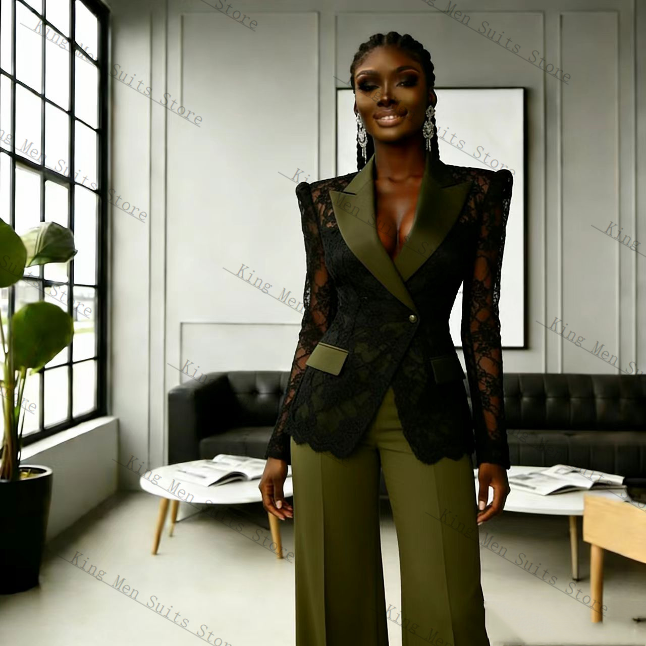 Completo da Donna Verde e Nero - Women Formal Wear Trousers recensione e prezzo