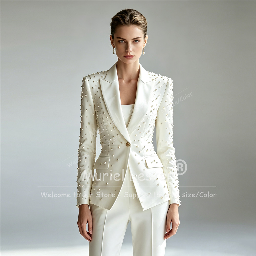 Eleganti Completi con Perle pe - Blazer Set Women Formal recensione e prezzo